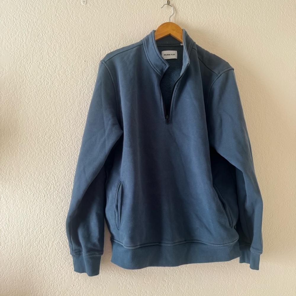 Melrose place 1/4 zip sweatshirt